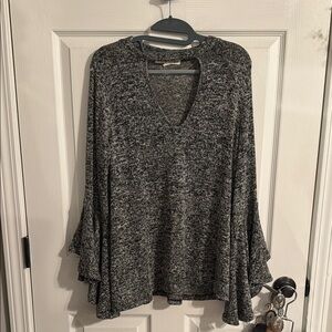 Soft Surroundings Gray Knit Sweater
